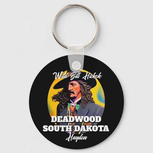 Wild Bill Hickok Deadwood Schlüsselanhänger (Rückseite)