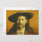 Wild Bill Hickok Illustration Postkarte (Vorne/Hinten)