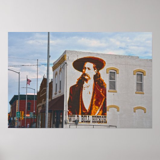 Wild Bill Hickok Mural, Abilene, Kansas Poster (Vorne)