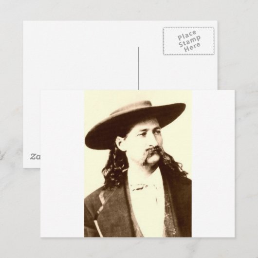 WILD BILL HICKOK POSTKARTE (Vorne/Hinten)