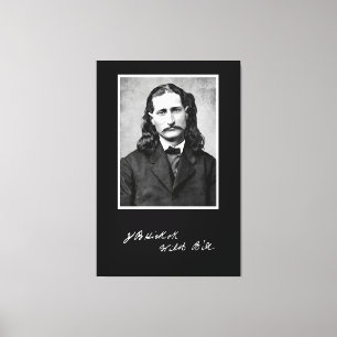'Wild Bill' James Butler Hickok in seinem Premierm Leinwanddruck