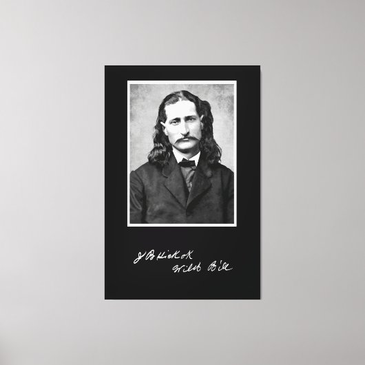 'Wild Bill' James Butler Hickok in seinem Premierm Leinwanddruck (Vorderseite)