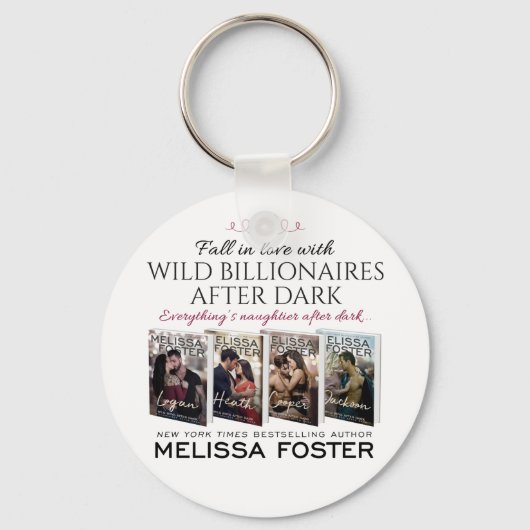 Wild Billionaires nach dunklem Schlüsselanhänger (Vorderseite)