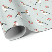 Wild Bird Christmas Pattern Geschenkpapier (Rolleneckpunkt)
