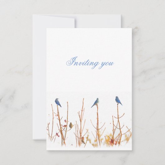 Wild Bird Design Einladung (Vorderseite)