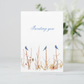 Wild Bird Design Einladung (Stehend Vorderseite)