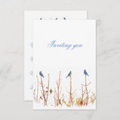 Wild Bird Design Einladung (Vorne/Hinten)