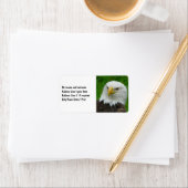 Wild Bird Fotografy - American Bald Eagle Adressaufkleber (Insitu)