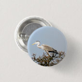 WILD BIRD HERON BUTTON (Vorne & Hinten)