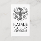 Wild Bird Unique Modern Logo Notar öffentlich Rech Visitenkarte (Vorderseite)