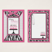 Wild Birthday Cake HP Gift Tag (Vorne & Hinten)