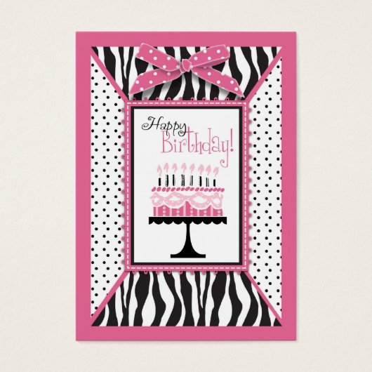 Wild Birthday Cake HP Gift Tag (Vorderseite)