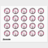 Wild Birthday Cake Sticker Pink (Blatt)
