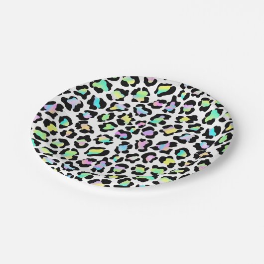Wild Birthday Party Leopard Birthday Paper Teller (Schrägansicht)