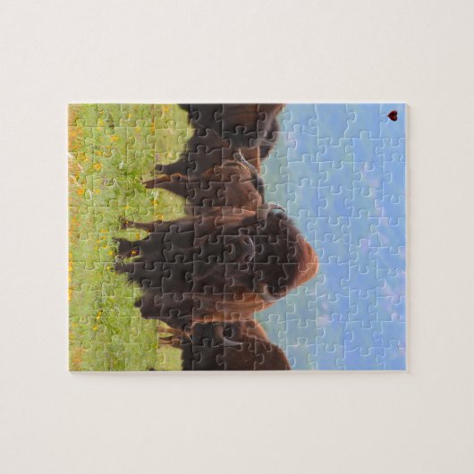 Wild Bison Oklahoma Puzzle (Horizontal)