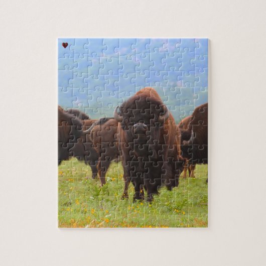 Wild Bison Oklahoma Puzzle (Vertikal)