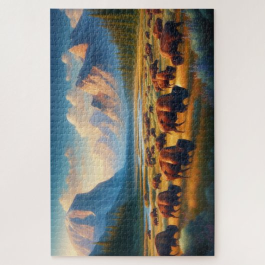 Wild-Bison-Tal, Berge Puzzle (Vertikal)