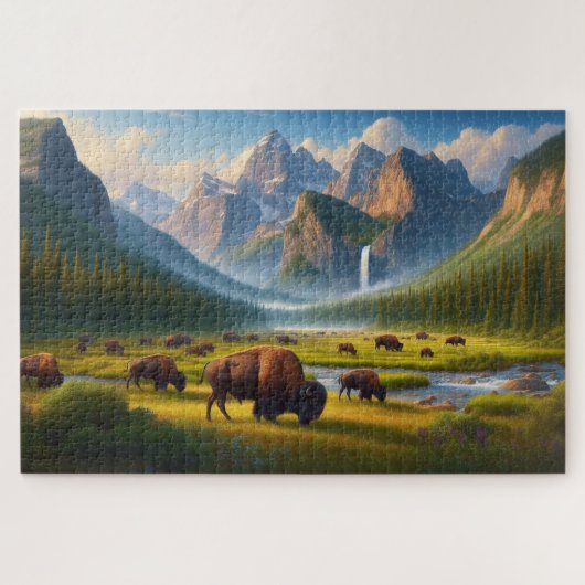 Wild-Bison-Tal, Berge Puzzle (Horizontal)