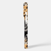 Wild Black Cream Leopard Animal Print Case-Mate iPhone Hülle (Rückseite / Links)