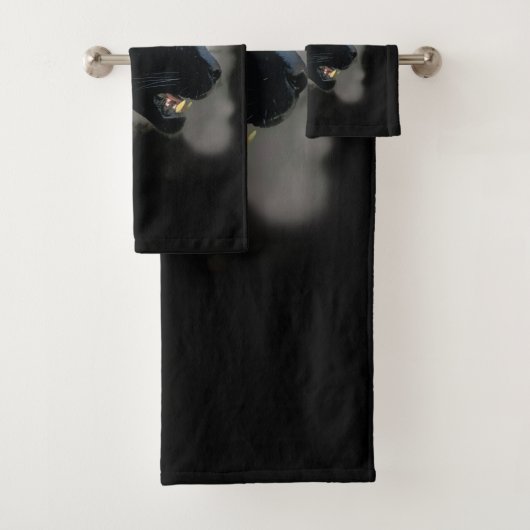 Wild Black Jaguar Badhandtuch Set (Insitu)