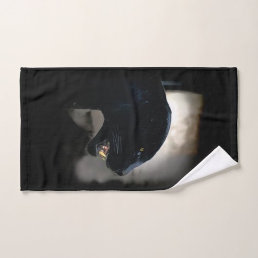 Wild Black Jaguar Badhandtuch Set (Handtuch)