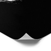 Wild Black Jaguar Cat Eyes Poster (Ecke)