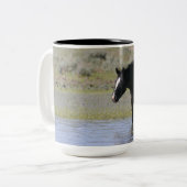 Wild Black Mare "Ash"-Tasse Zweifarbige Tasse (Vorderseite Links)