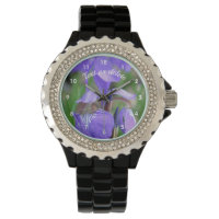 Wild blaue Flagge Iris Blume Personalisiert