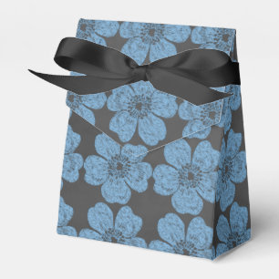 Wild blaue Rose Chalkboard Geschenkschachtel