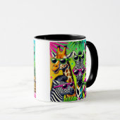 Wild bleibe - Tropische Party-Tiere mit exotischem Tasse (VorderseiteRechts)