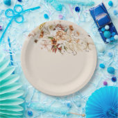 Wild Bloom Floral Bouquet Wassercolor Pappteller (Party)