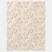 Wild-Bloom-Muster Fleecedecke (Vorderseite)