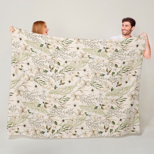 Wild Bloom Muster Fleecedecke (Beispiel)
