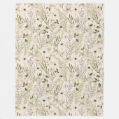Wild Bloom Muster Fleecedecke (Vorderseite)