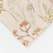 Wild Bloom Pattern Fleecedecke (Ecke)