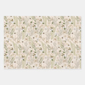 Wild Bloom Pattern Geschenkpapier Set (Vorderseite 3)
