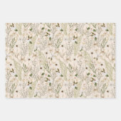 Wild Bloom Pattern Geschenkpapier Set (Vorderseite 2)