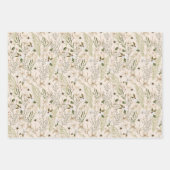 Wild Bloom Pattern Geschenkpapier Set (Vorderseite)