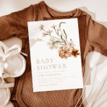 Wild Bloom Rustic Floral Baby Girl Dusche Einladung<br><div class="desc">Unsere rustikale Babydusche WILD BLOOM Einladung mit atemberaubenden böhmischen Farben und einer einfachen Kombination aus Serifen und Sans Serif Typografie.</div>