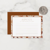 Wild Bloom Rustic Floral Baby Showcard Mitteilungskarte (Vorderseite/Rückseite Beispiel)