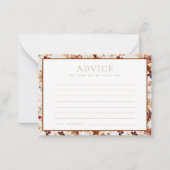 Wild Bloom Rustic Floral Baby Showcard Mitteilungskarte (Vorderseite)