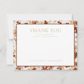 Wild Bloom Rustic Floral Danke Karte (Vorderseite)