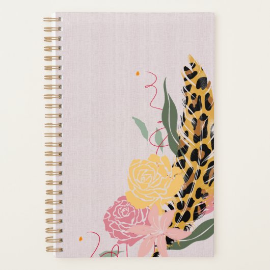 Wild Blooms Notebook Planer (Vorderseite)