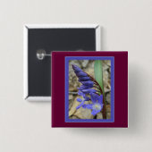 Wild Blue Hyacinth Button (Vorne & Hinten)