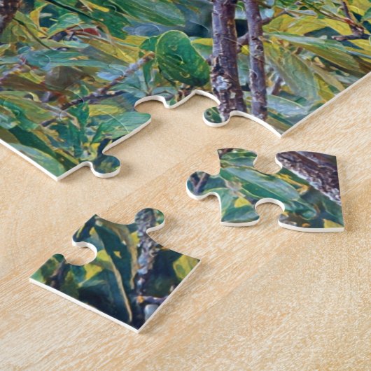 Wild Blue Jay Bird Art Puzzle (Seite)