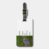 Wild Blue Phlox Gepäckanhänger (Vorderseite vertikal)