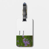 Wild Blue Phlox Gepäckanhänger (Rückseite vertikal)