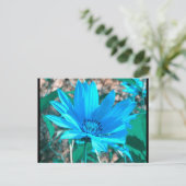 Wild Blue Sunflower Postcard Postkarte (Stehend Vorderseite)