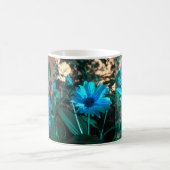 Wild Blue Sunflowers Tasse (Mittel)