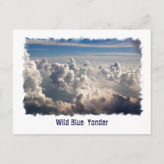 Wild Blue Yonder Postkarte (Vorderseite)